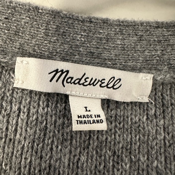 Madewell Gray Button-Up Vest - Picture 5 of 6